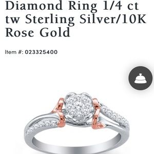 1/4 ct Diamond Ring / Sterling Silver / Jared